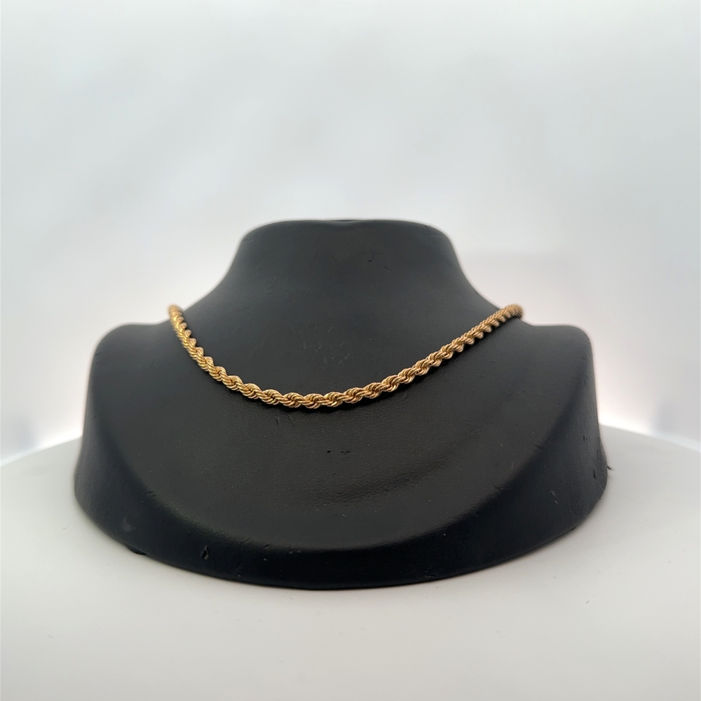 14K 3mm Rope Estate 26" Chain 071884
