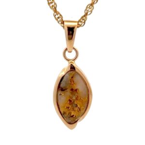 Gold Quartz Pendant 075674