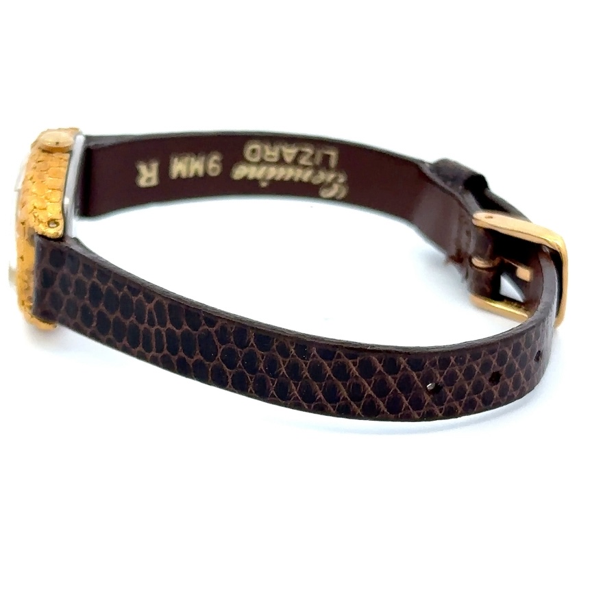 Seiko Alaskan Gold Nugget Watch Face with Leather Band - Image 5