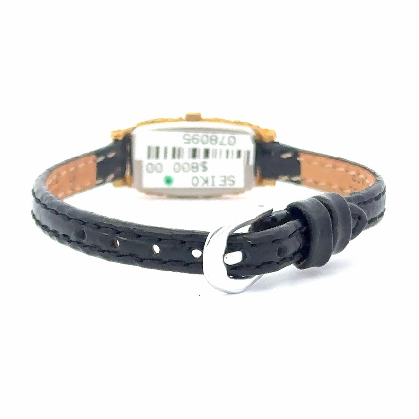 Seiko Alaskan Gold Nugget Watch Face with Leather Band - Image 4