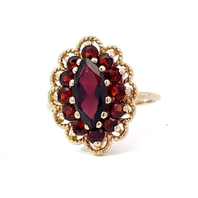 Lady's Garnet Estate Ring 078102