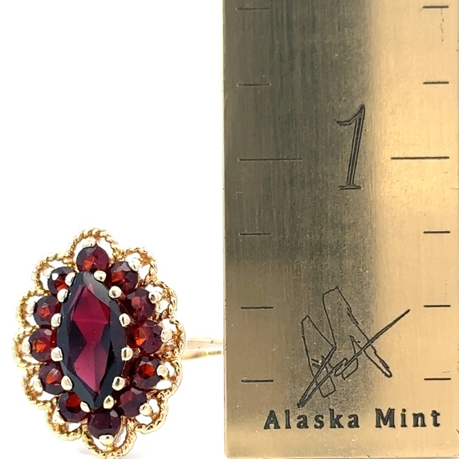 Lady's Garnet Estate Ring 078102 - Image 5