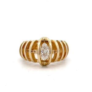 Ladies Estate Marquise Shape Diamond Ring 078114