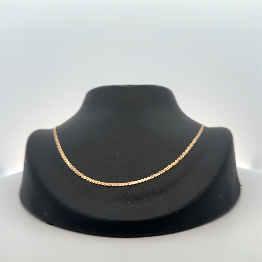 14K 2mm Serpentine 24" Estate Chain 090166