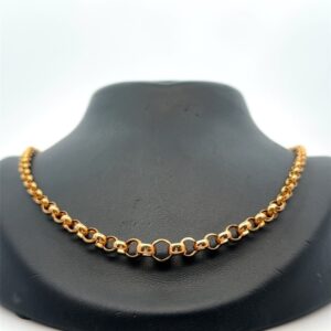 18k Graduated Rolo Estate Chain 19" 090436