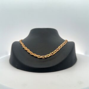 14K 5mm Braided Serpentine 20" Estate Chain 090510