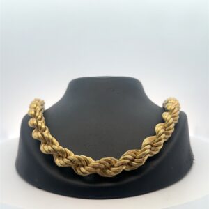 14k Hollow Rope Estate Chain 24" 090699