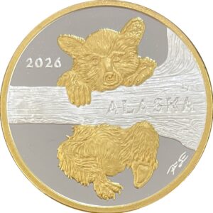 2026 Official State of Alaska "Bear Cub" Medallion