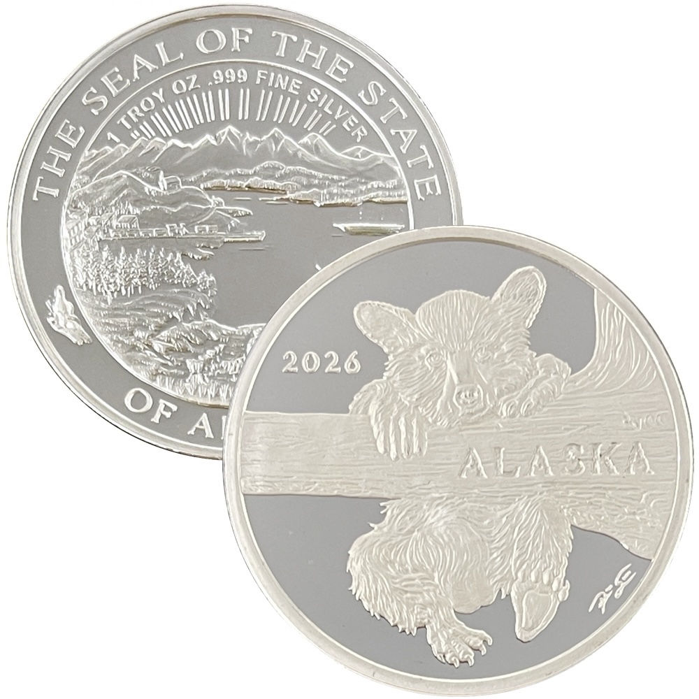2026 Official State of Alaska "Bear Cub" Medallion - Image 4