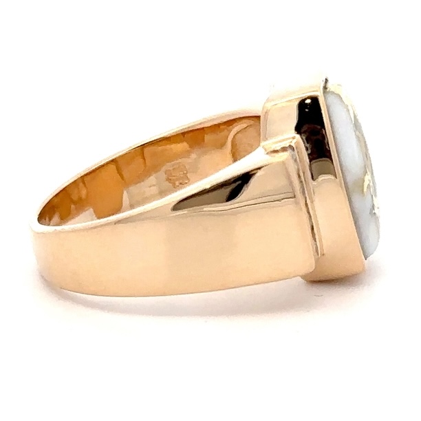 Gold Quartz & Diamond Ladies Ring RL801D24Q - Image 2