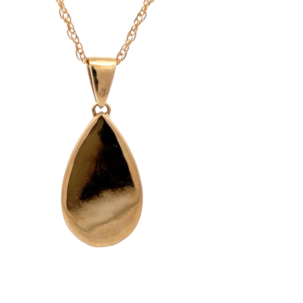 Gold Quartz Teardrop Pendant P3344-GQ - Image 4