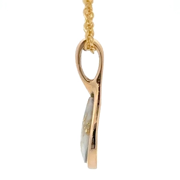 Ladies Gold Quartz Pendant PN433QX - Image 4
