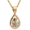 Gold Quartz Pendant PN442MQ
