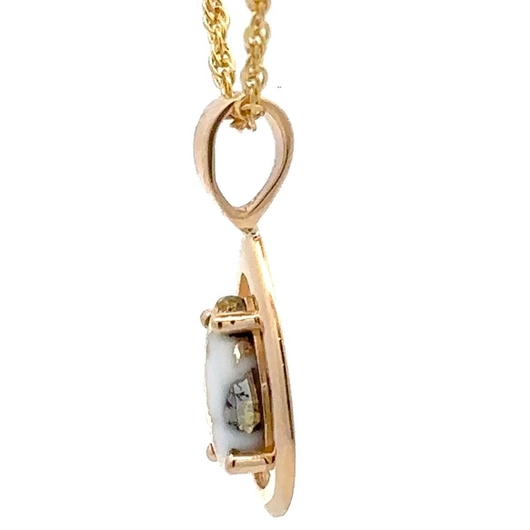 Gold Quartz Pendant PN442MQ - Image 4