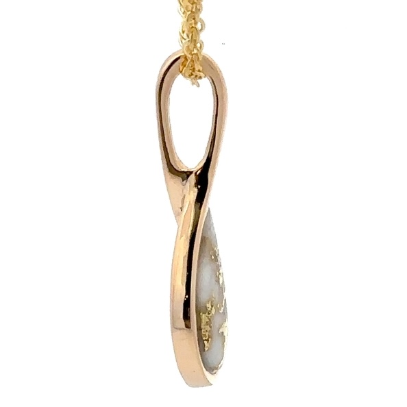 Gold Quartz Figure Eight Pendant PN496QX - Image 4