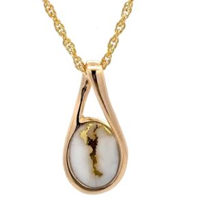 Gold Quartz Ladies Pendant PN526Q