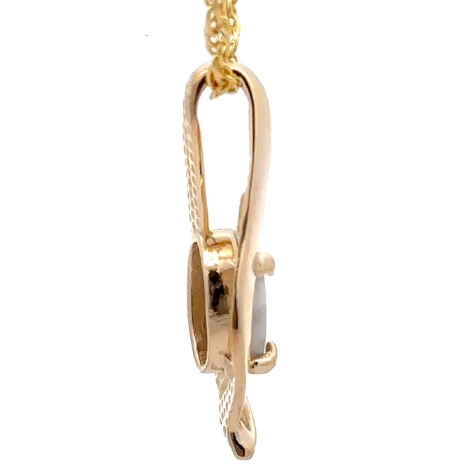 Gold Quartz Pendant PN564QX - Image 2