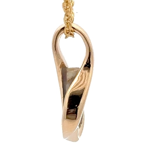 Gold Quartz Pendant PN601QX - Image 2