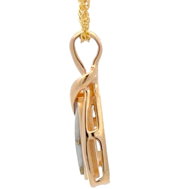 Gold Quartz Pendant PN822QX - Image 4
