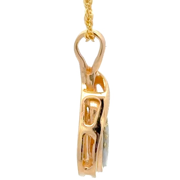 Gold Quartz Pendant PN822QX - Image 2
