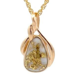 Gold Quartz Pendant PN826QX