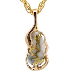 FreeForm Gold Quartz Pendant PN865MQX