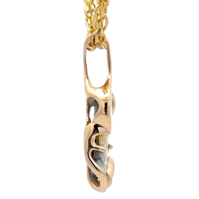 FreeForm Gold Quartz Pendant PN865MQX - Image 2