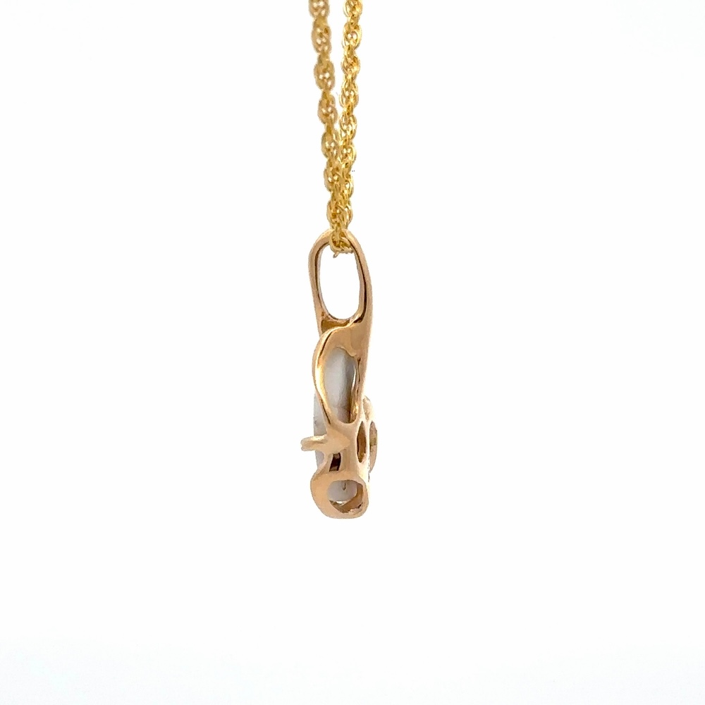 Gold Quartz Free-Form Pendant PN865SQX - Image 4