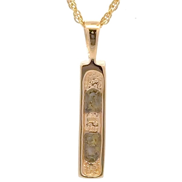 Gold Quartz Pendant PN894MDQ - Image 3