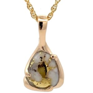 Gold Quartz Pendant PSC115XSQX