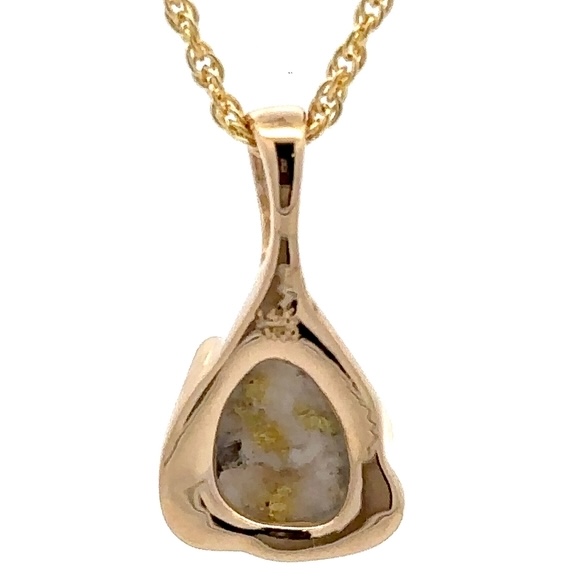 Gold Quartz Pendant PSC115XSQX - Image 3