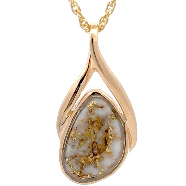 Gold Quartz Pendant PSC128QX