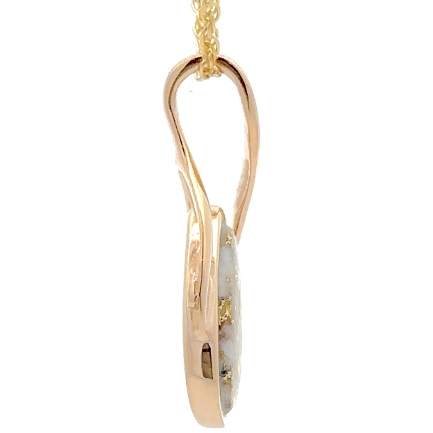 Gold Quartz Pendant PSC128QX - Image 4