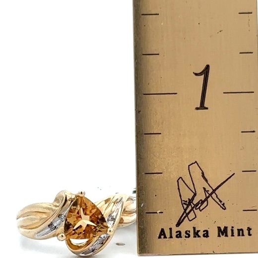 Ladies Citrine Estate Ring 071415 - Image 5