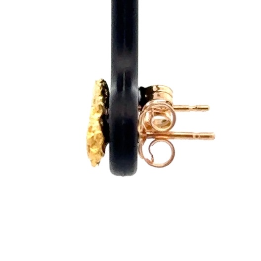Gold Nugget Post Earrings 000050 - Image 2