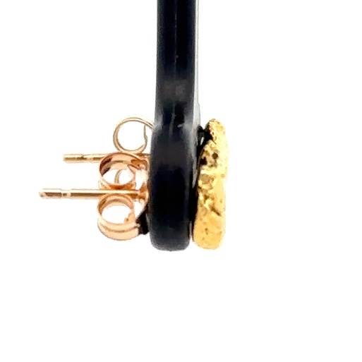 Gold Nugget Post Earrings 000050 - Image 4