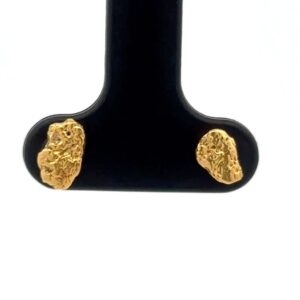 Gold Nugget Post Earrings 020440
