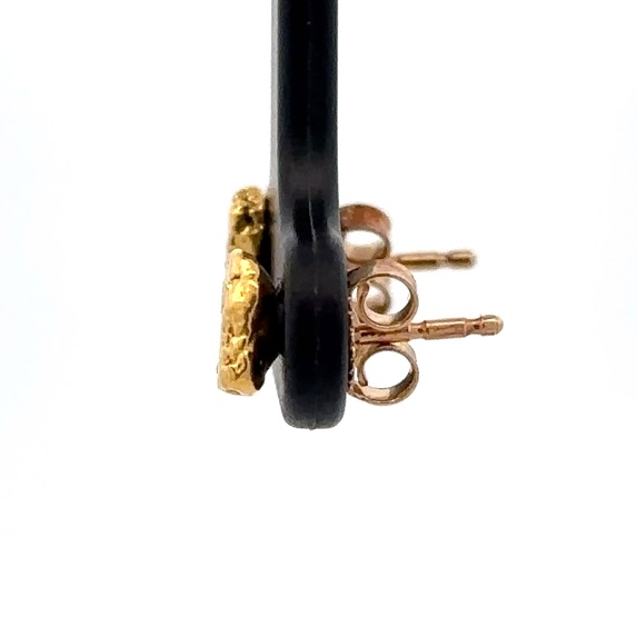 Gold Nugget Post Earrings 020440 - Image 2
