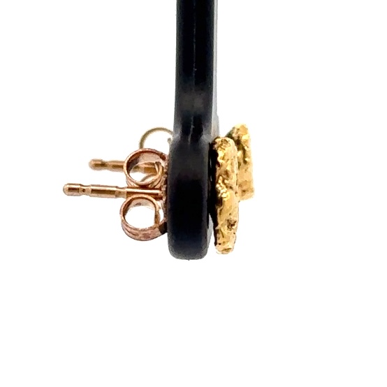 Gold Nugget Post Earrings 020440 - Image 4