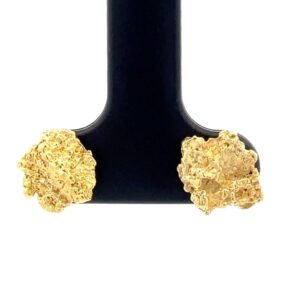 Gold Nugget Post Earrings 070058