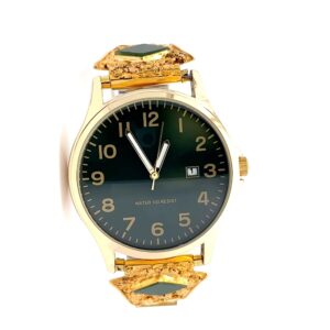 Gold Nugget & Jade Estate Watch