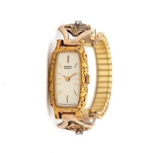 Seiko Womens Gold Nugget & Diamond Estate Watch