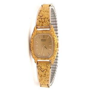Seiko Womens Gold Nugget Watch