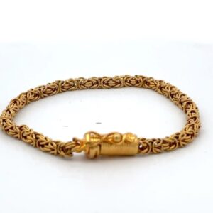 18K King Link 7" Estate Bracelet 071944