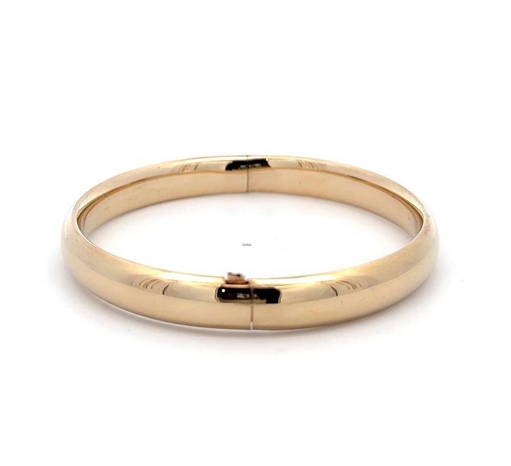 14K Polished Estate Bangle 071945