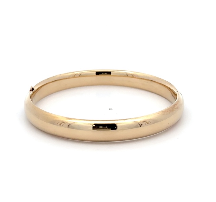 14K Polished Estate Bangle 071945 - Image 4