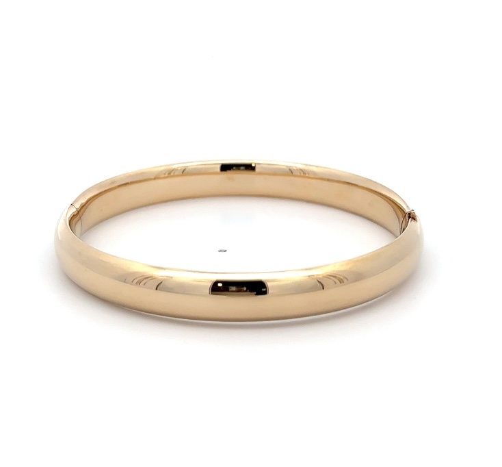 14K Polished Estate Bangle 071945 - Image 2