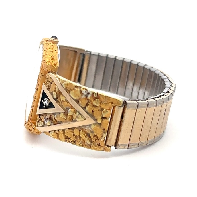 Seiko Gold Nugget& Diamond Estate Watch - Image 3