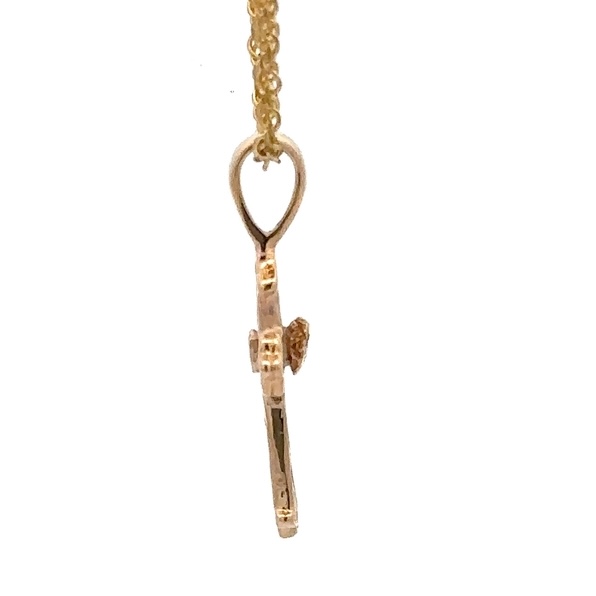 Gold Nugget Cross Pendant 073240 - Image 2