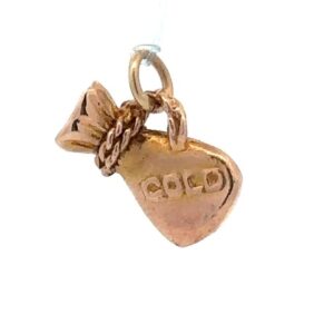 Estate 14K Gold Poke Charm 074255